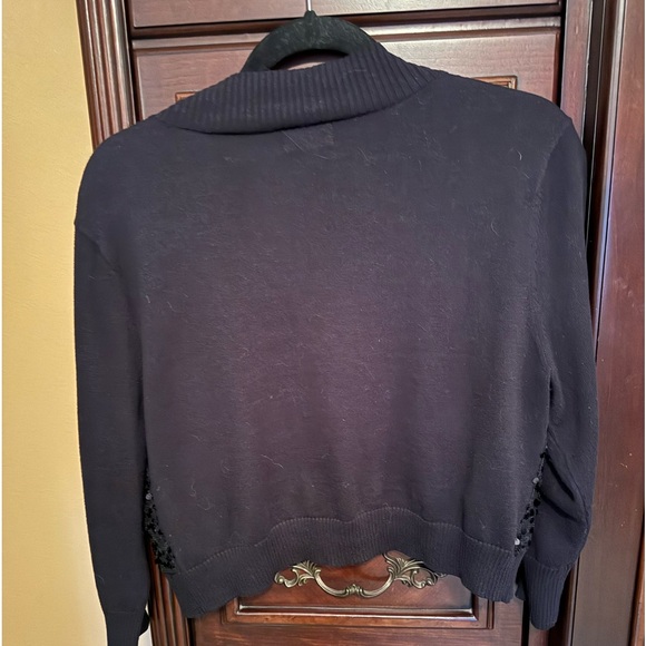 Sequined sweater; perfect for holiday parties. - Picture 7 of 7